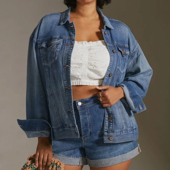 Anthropologie Pilcro Blue Jean Jacket - Picture 4 of 9